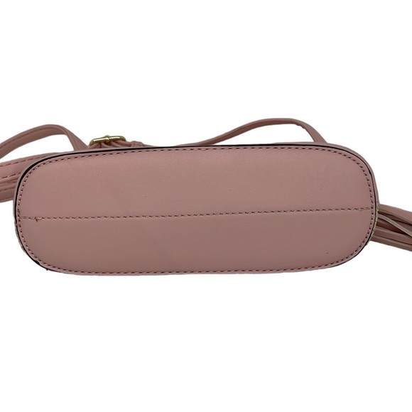 Infusion Crossbody Handbag NWT Straw Pink Faux Leather Zip - Picture 6 of 16